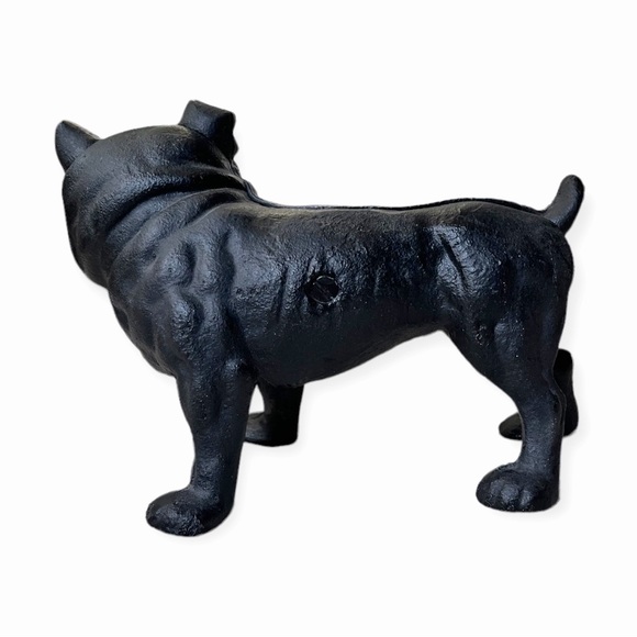 VINTAGE CAST IRON METAL ENGLISH BULL DOG DOOR STOP - Picture 4 of 11